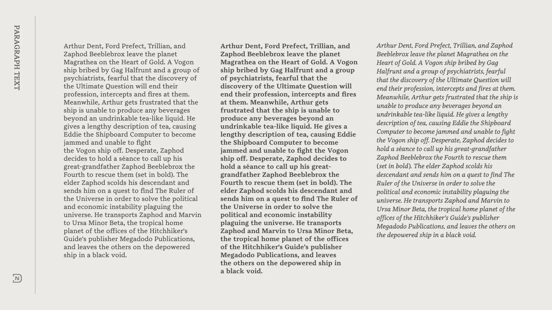 Hathaway Text specimen 7